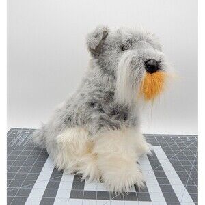 Douglas Cuddle Toy 314 Otto Schnauzer 12 Inch Dog Plush Stuffed Realistic Animal